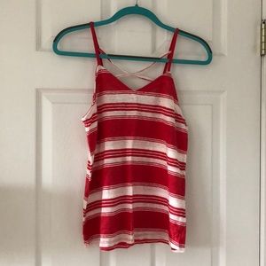 Red/White Striped Tank Top